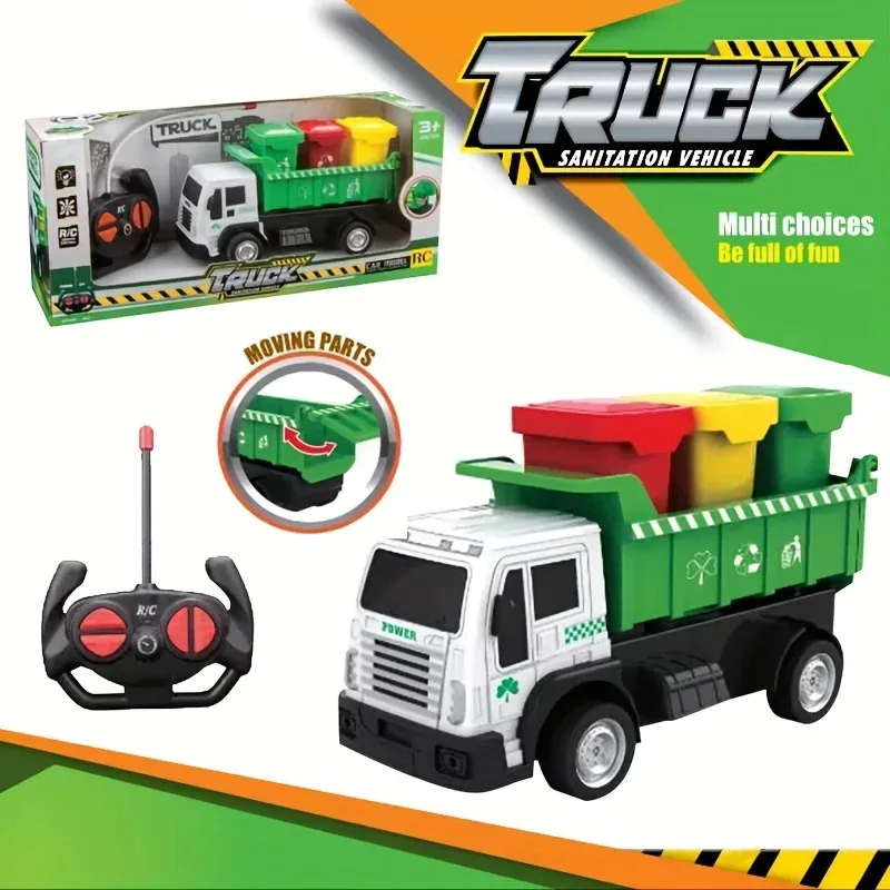 Игрушечный мусоровоз с дистанционным управлением, детские классификационные мусорные баки, игрушки, санитарная машина для мальчиков и девочек, игрушки
Игрушечный мусоровоз с дистанционным управлением, детские классификационные мусорные баки, игрушки, санитарная машина для мальчиков и девочек, игрушки