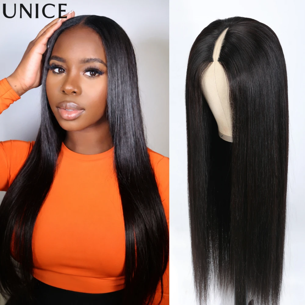 UNice Silk Straight V Part Wig & U Part Wig Natural Black 100% Human Hair Wigs No Glue Minimal Leave Out for Beginners
UNice Silk Straight V Part Wig & U Part Wig Natural Black 100% Human Hair Wigs No Glue Minimal Leave Out for Beginners
