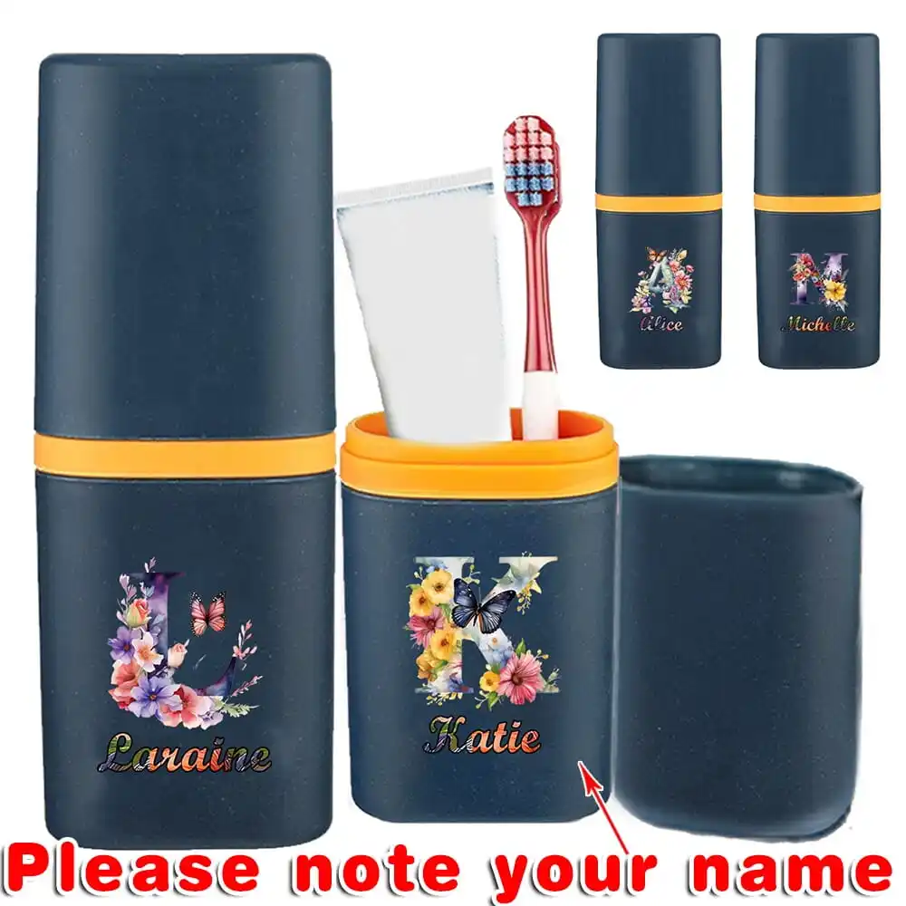 Customized Name Travel Toothbrush Holder Toothpaste Case Mouthwash Cup Detachable Organizer for Comb Storage Travel Accessories
Customized Name Travel Toothbrush Holder Toothpaste Case Mouthwash Cup Detachable Organizer for Comb Storage Travel Accessories