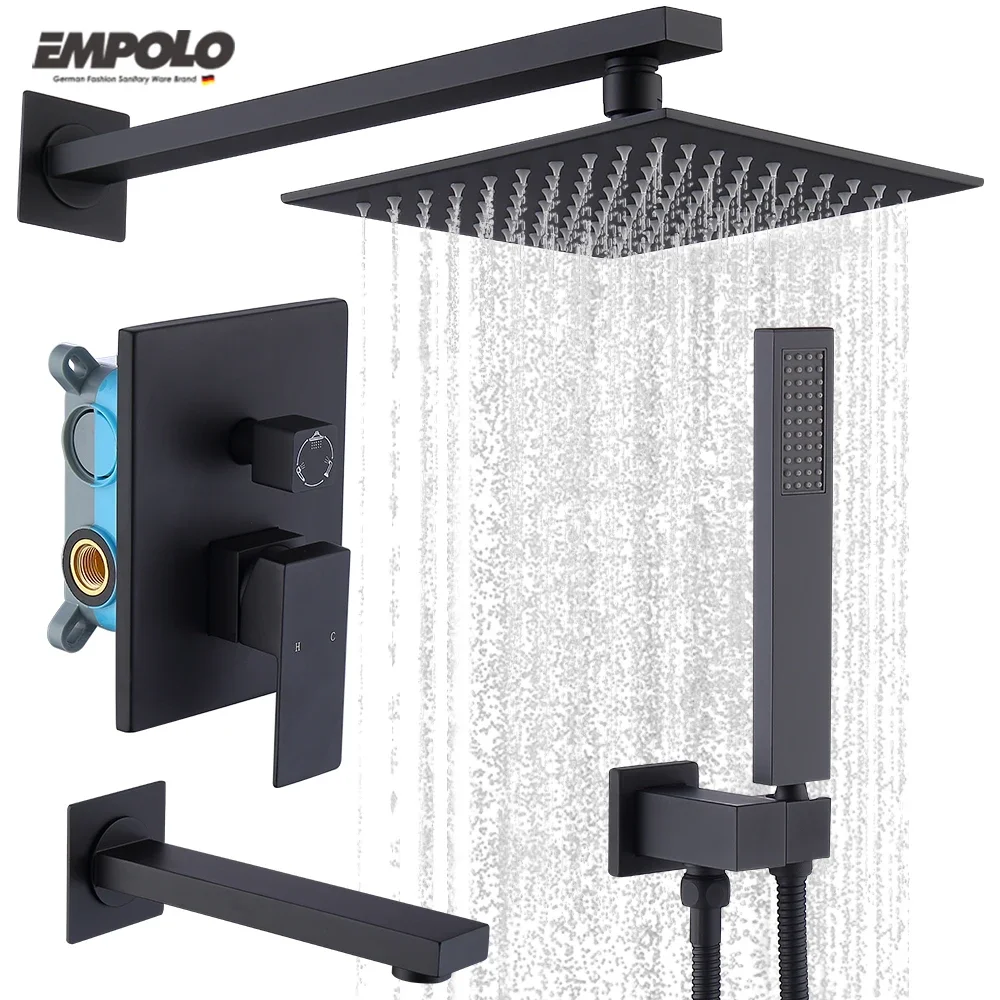 Empolo Custom Luxury Copper Hot Water Tap Bathing Shower Mixer System Bathroom Rain Mixer Bath & Shower Faucets Set
Empolo Custom Luxury Copper Hot Water Tap Bathing Shower Mixer System Bathroom Rain Mixer Bath & Shower Faucets Set