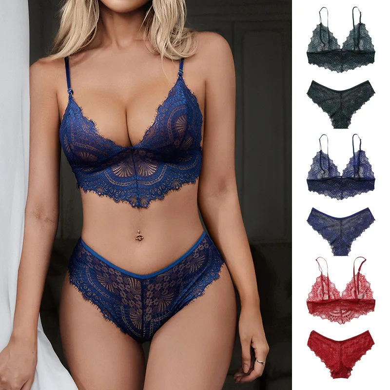 Ultra-thin big breasts, small and seamless lace, rims-free bra, ladies' underwear set
Ultra-thin big breasts, small and seamless lace, rims-free bra, ladies' underwear set