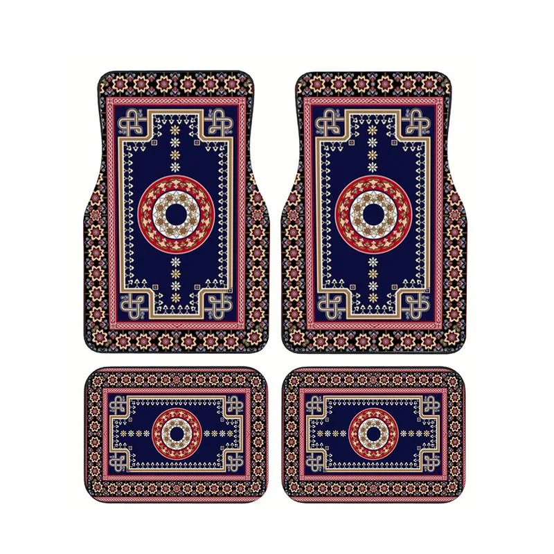Navy Blue Ethnic Geometric Car Floor Mats 4pcs Vintage Print Non-slip Waterproof Foot Carpets for Car
Navy Blue Ethnic Geometric Car Floor Mats 4pcs Vintage Print Non-slip Waterproof Foot Carpets for Car