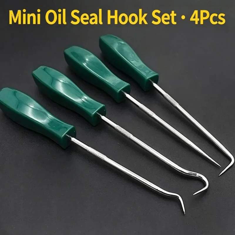 4-Piece Oil Seal Hook Kit, Seal Puller & Pry Tools, Hooks for Car and Household Appliance Disassembly
4-Piece Oil Seal Hook Kit, Seal Puller & Pry Tools, Hooks for Car and Household Appliance Disassembly
