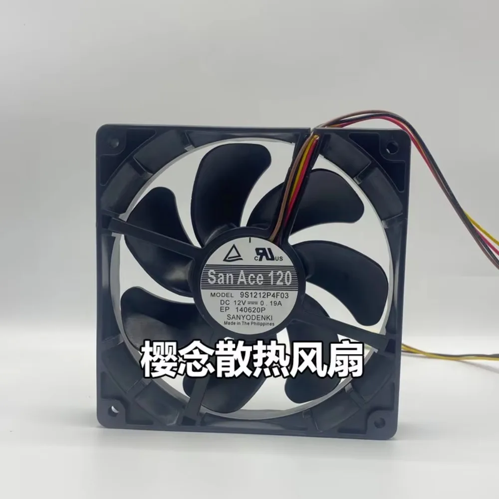 Original Sanyo 9S1212P4F03 12V 0.19A 12025 Silent PWM PC Case Fan for 12CM
Original Sanyo 9S1212P4F03 12V 0.19A 12025 Silent PWM PC Case Fan for 12CM