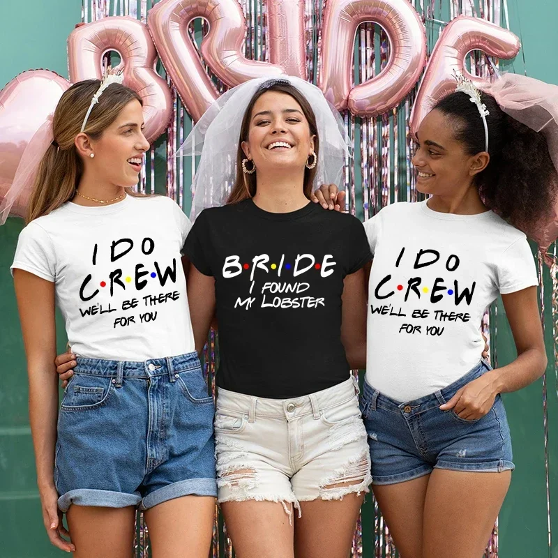 Bridesmaid Bride Squad T Shirt Hen Party Wedding Team Top I Do Crew Tees Happy Theme Friends Inspired Party T-shirt In Summer
Bridesmaid Bride Squad T Shirt Hen Party Wedding Team Top I Do Crew Tees Happy Theme Friends Inspired Party T-shirt In Summer