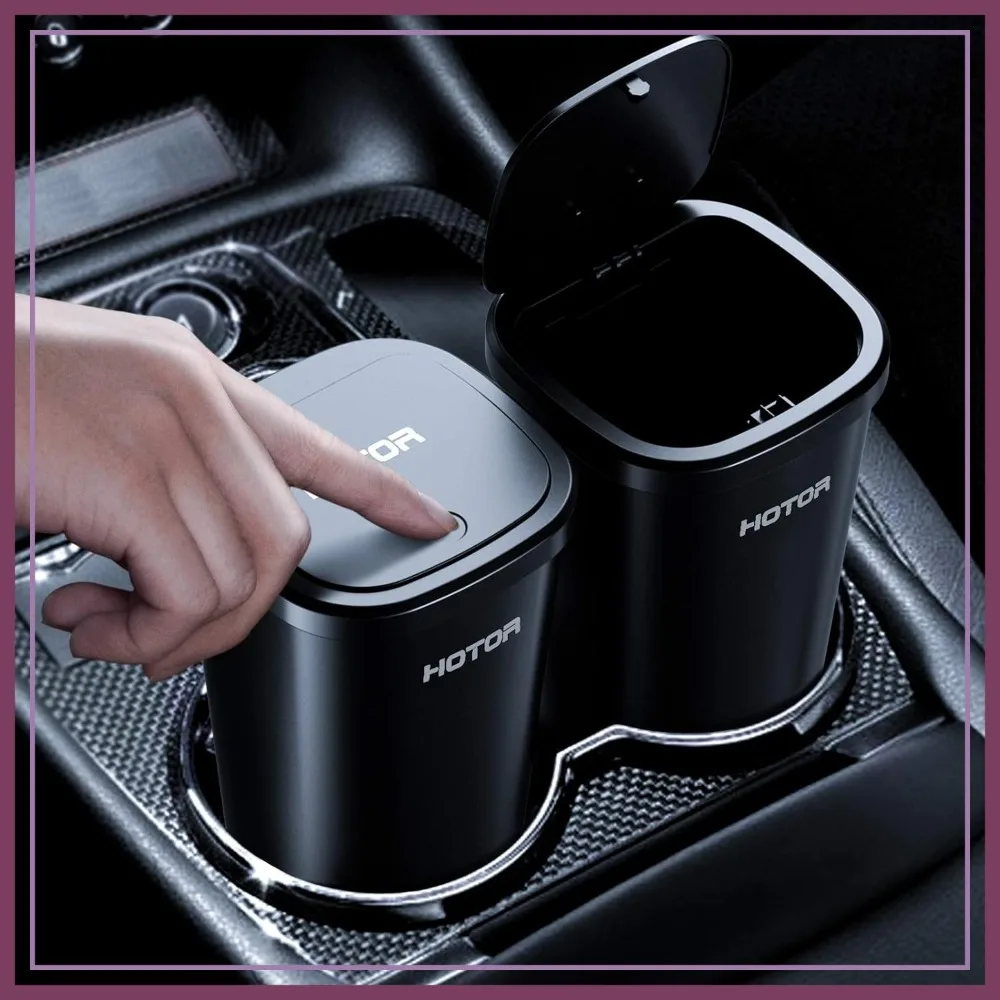 Car Trash Can with 30 Bags, Mini Garbage Cup for Car, Office, Home - 2 Pack, Black
Car Trash Can with 30 Bags, Mini Garbage Cup for Car, Office, Home - 2 Pack, Black