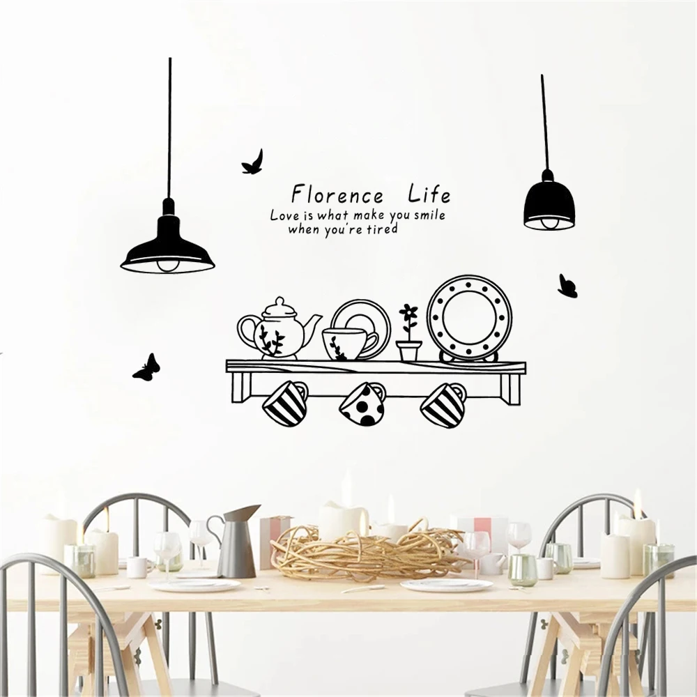 Florence Life Vinyl Wall Stickers Tea Cup Kitchen Restaurant Teahouse Decals Love Is What Makes You Happy Quotes Murals DW14042
Florence Life Vinyl Wall Stickers Tea Cup Kitchen Restaurant Teahouse Decals Love Is What Makes You Happy Quotes Murals DW14042
