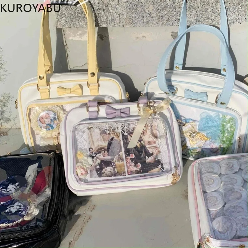 Japanese Cute Transparent Women's Handbags Fashion Girls Shoulder Bag Student Personality Crossbody Bag Large Capacity Ita Bag
Japanese Cute Transparent Women's Handbags Fashion Girls Shoulder Bag Student Personality Crossbody Bag Large Capacity Ita Bag