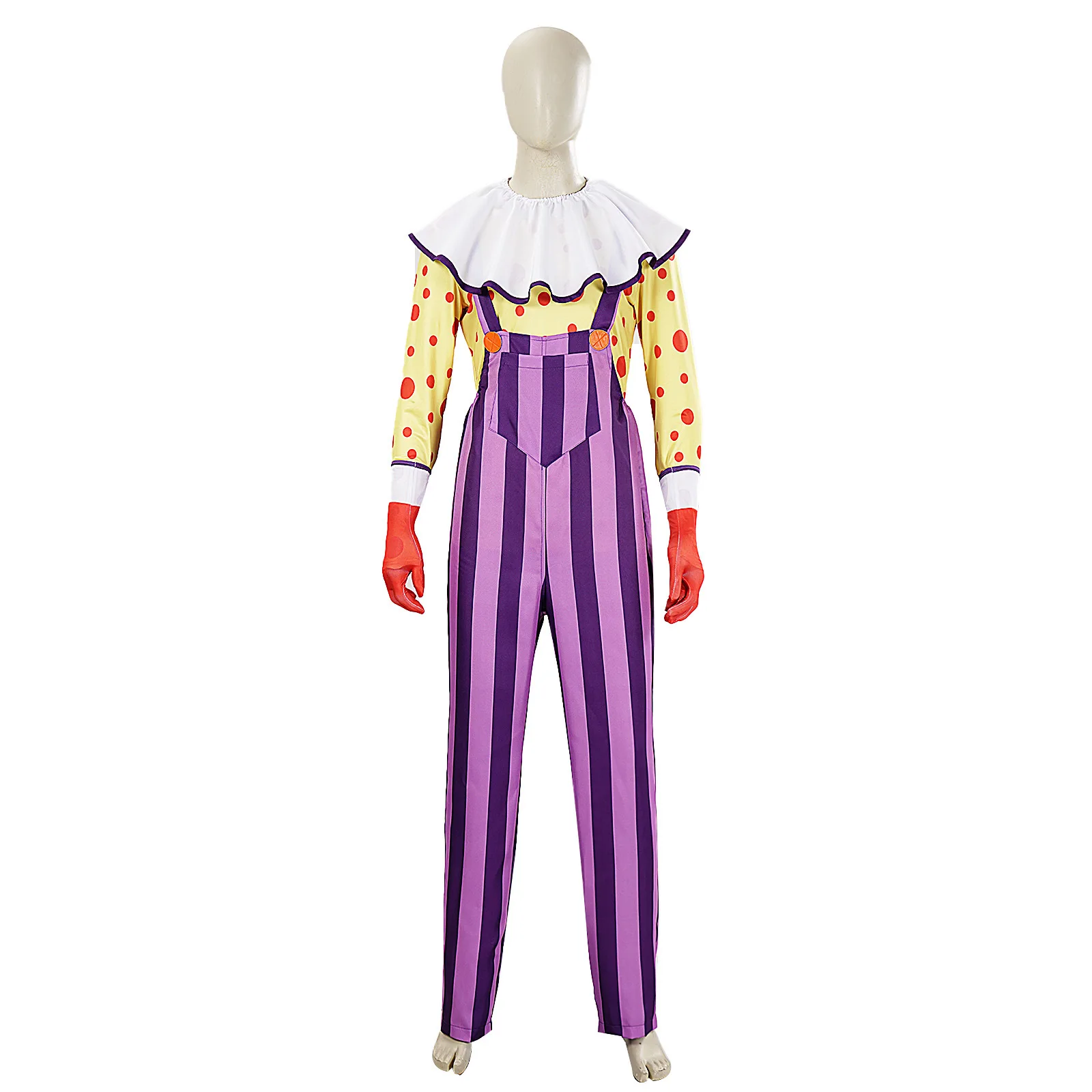 New Halloween Clown Cosplay Costume with Overalls Cartoon Character Playful Giggling Female Fashionable Stage Outfit
New Halloween Clown Cosplay Costume with Overalls Cartoon Character Playful Giggling Female Fashionable Stage Outfit