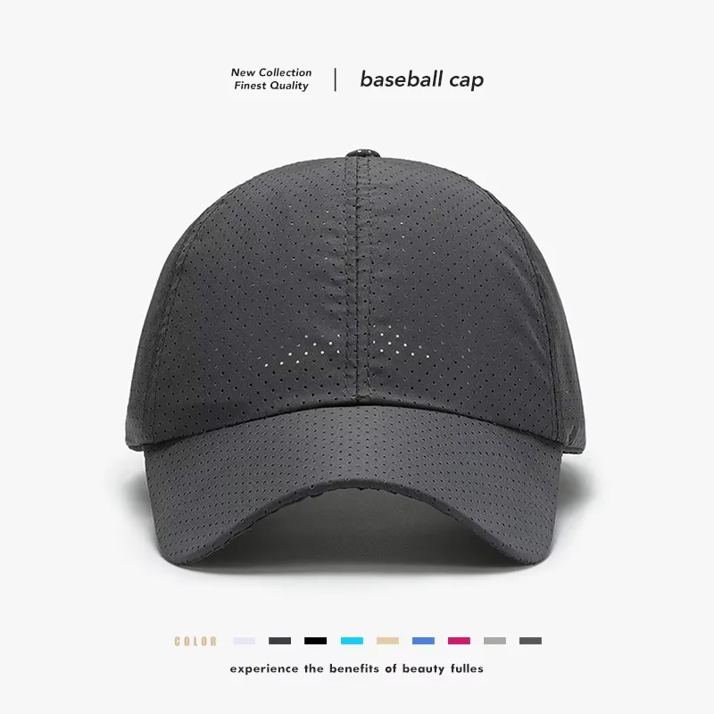 Outdoor 6-Panel Curved Brim Polyester Running Dad Hat Quick-Dry Cut Drilled Hole Plain Blank Mesh Baseball Cap
Outdoor 6-Panel Curved Brim Polyester Running Dad Hat Quick-Dry Cut Drilled Hole Plain Blank Mesh Baseball Cap