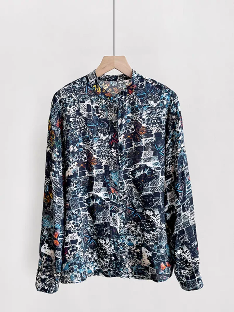 Blouse Spring/Summer 2026 Comfortable Casual Light Retro Print Crew Neck Long Sleeve Top
Blouse Spring/Summer 2026 Comfortable Casual Light Retro Print Crew Neck Long Sleeve Top