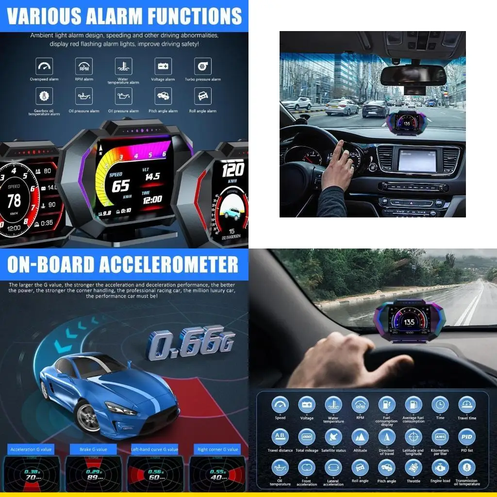SZCH Multifunction Car Speedometer & Slope Gauge Vehicle Speed & Slope for Car
SZCH Multifunction Car Speedometer & Slope Gauge Vehicle Speed & Slope for Car