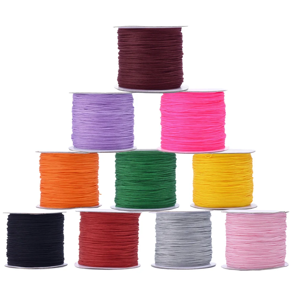 about 142.16 yards/roll Nylon Jewelry Thread Cords 0.6mm for Custom Woven Jewelry Making DIY Bracelet Necklace Accessories
about 142.16 yards/roll Nylon Jewelry Thread Cords 0.6mm for Custom Woven Jewelry Making DIY Bracelet Necklace Accessories