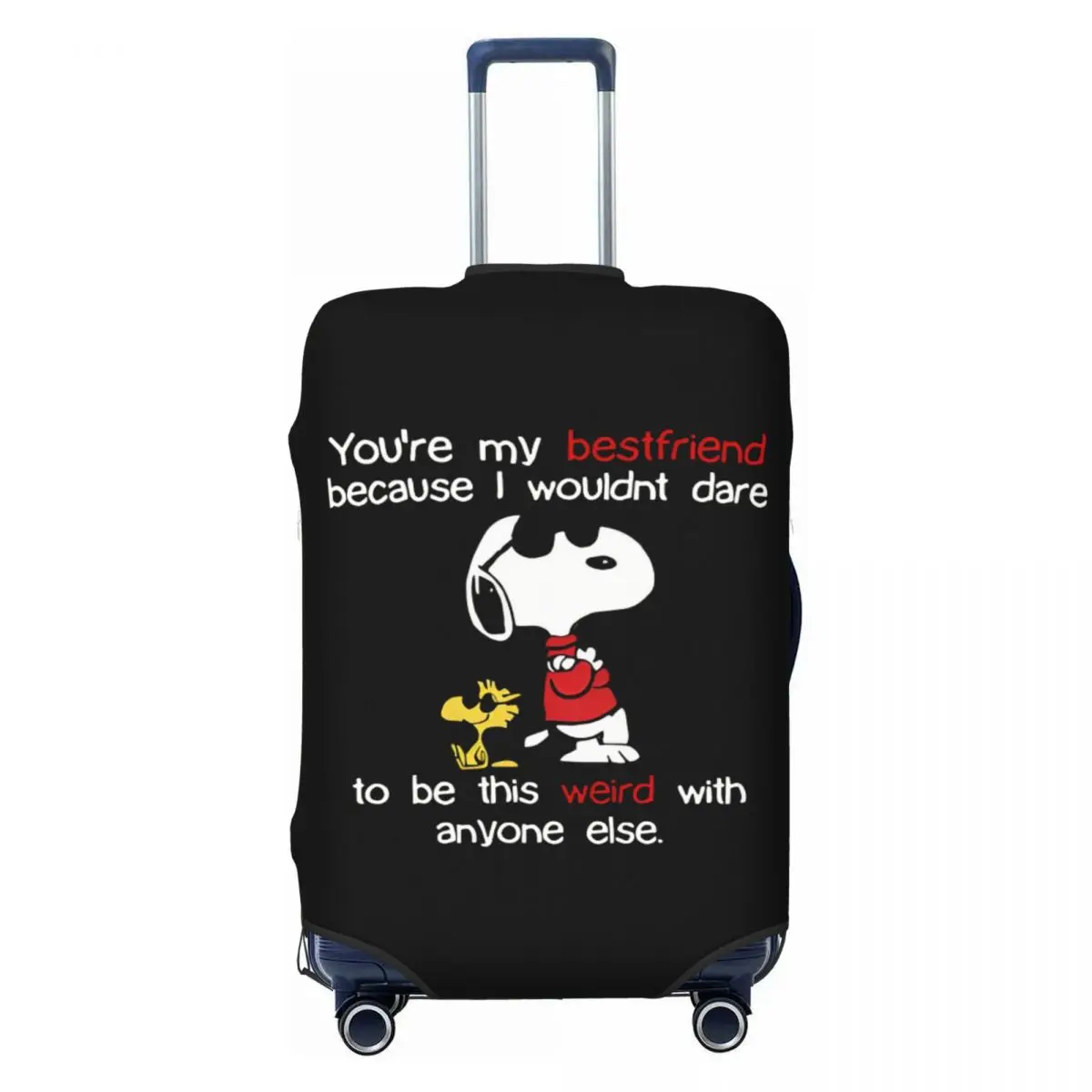 Custom Bestfriend Snoopy Woodstock Luggage Cover Funny Cartoon Beagle Dog Suitcase Protector Covers Suit For 18-32 inch
Custom Bestfriend Snoopy Woodstock Luggage Cover Funny Cartoon Beagle Dog Suitcase Protector Covers Suit For 18-32 inch