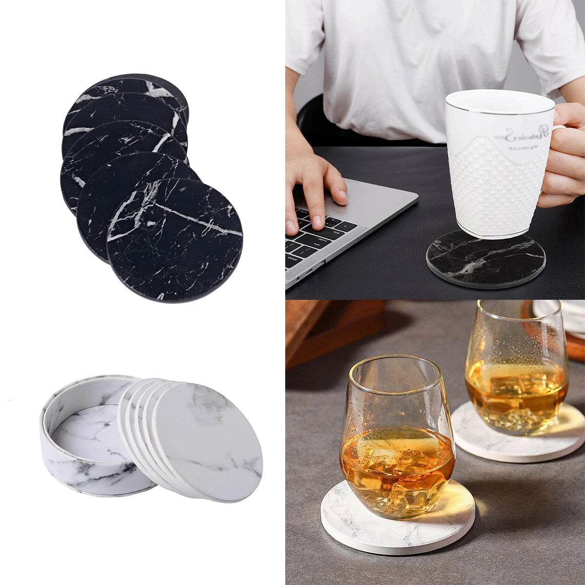 6Pcs PU Leather Coasters Cup Mat Waterproof Heat Resistant Easy Placemat Round Table Mat Holder Bowl Placemat Home Decor New
6Pcs PU Leather Coasters Cup Mat Waterproof Heat Resistant Easy Placemat Round Table Mat Holder Bowl Placemat Home Decor New