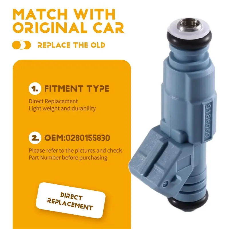 AS57-Fuel Injectors 0280155830-420874520 5 Pack For Volvo C70 S60 S70 S80 V70 1996- 2010
AS57-Fuel Injectors 0280155830-420874520 5 Pack For Volvo C70 S60 S70 S80 V70 1996- 2010