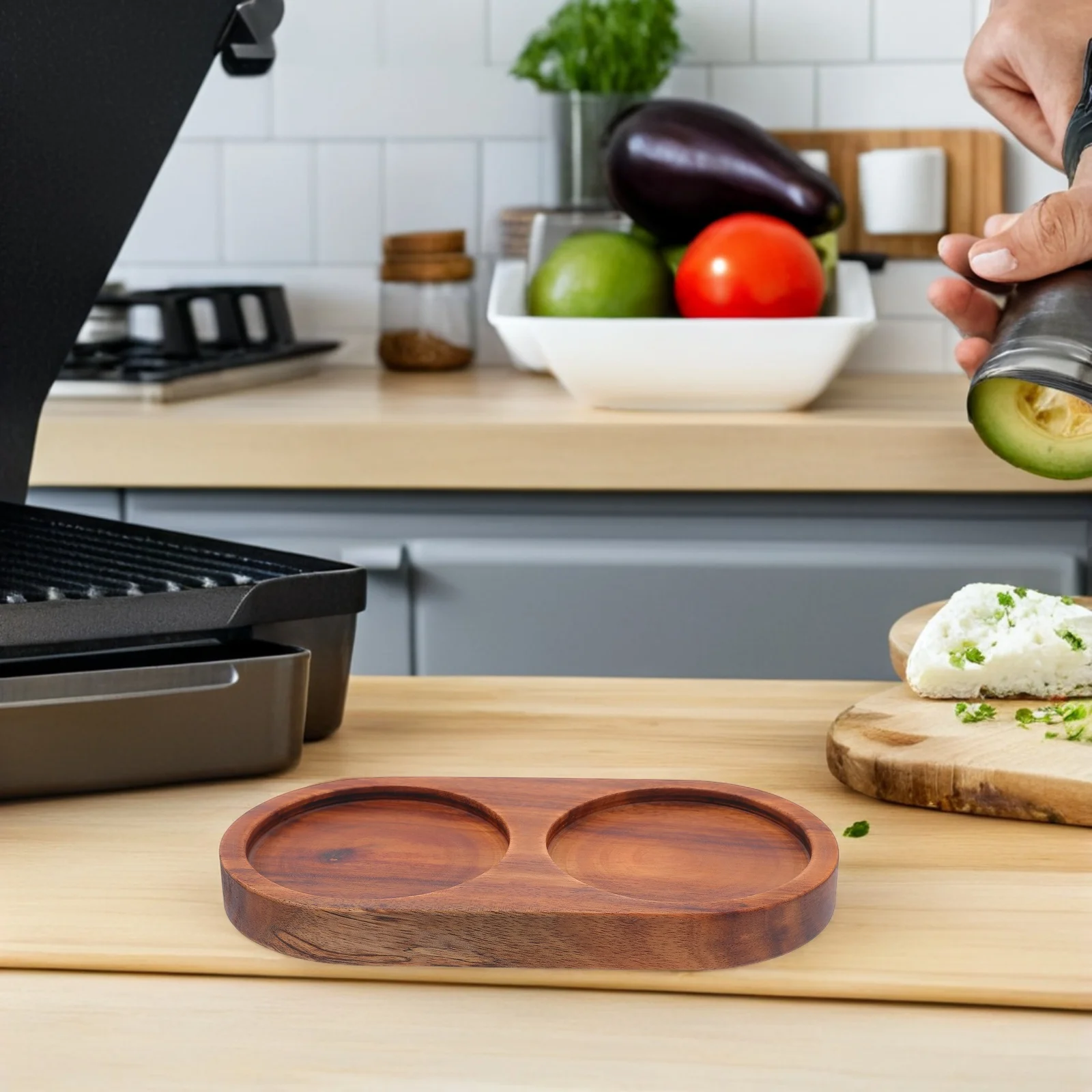 Wooden Grinder Slot Mill Rest For Salt Pepper Grinder Kitchen Countertop Organizer Nonslip Surface
Wooden Grinder Slot Mill Rest For Salt Pepper Grinder Kitchen Countertop Organizer Nonslip Surface