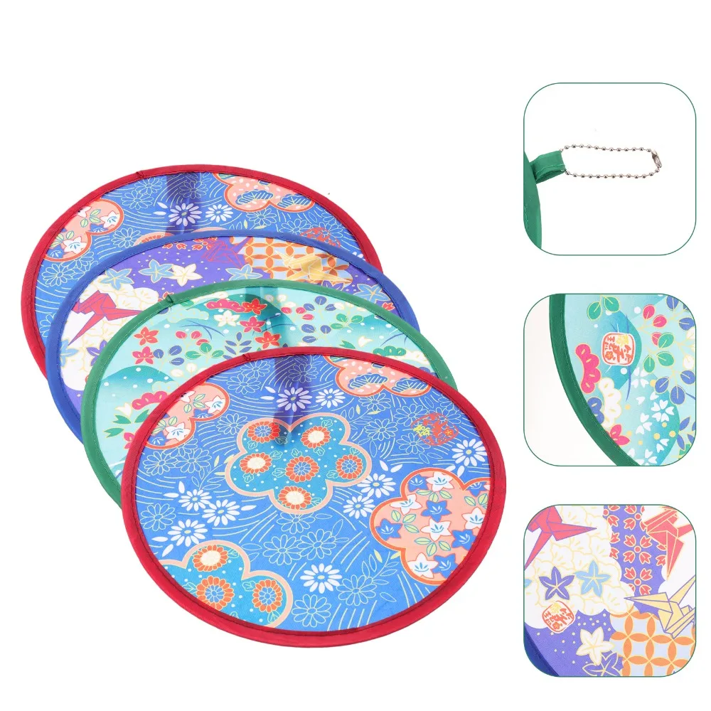 Collapsible Japanese Style Round Fans Summer Beach Lawn Nylon Hand Fan Flying Disk Folding Fans Kid Outdoor Gifts
Collapsible Japanese Style Round Fans Summer Beach Lawn Nylon Hand Fan Flying Disk Folding Fans Kid Outdoor Gifts