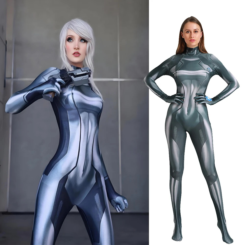 Samus Aran Cosplay METROID Game Black Grey Samus Zero Aran Costume 3D Printed Halloween Suit Zentai Bodysuit for Girls Adults
Samus Aran Cosplay METROID Game Black Grey Samus Zero Aran Costume 3D Printed Halloween Suit Zentai Bodysuit for Girls Adults