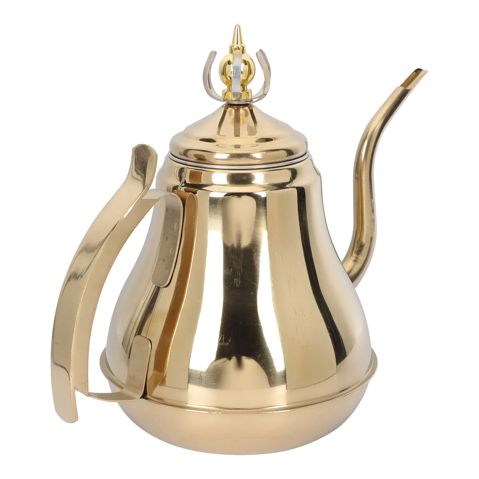 Thin Mouth Teapot Stainless Steel Boiling Water Infuser Stovetop Filter Coffee Pot Hand Brewing Kettle Ergonomic Handle Kitchen
Thin Mouth Teapot Stainless Steel Boiling Water Infuser Stovetop Filter Coffee Pot Hand Brewing Kettle Ergonomic Handle Kitchen
