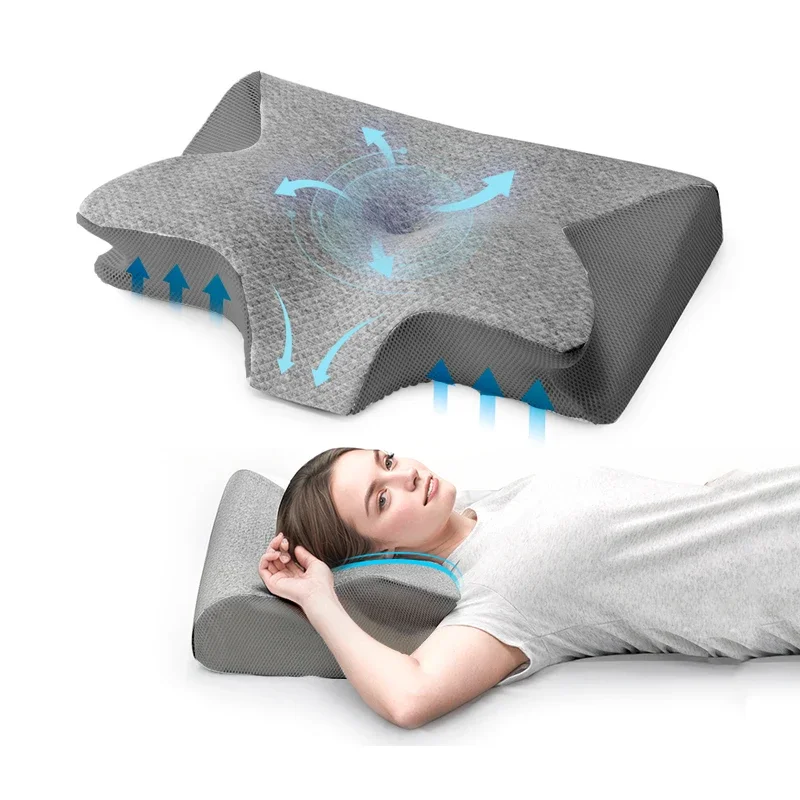Sleep Memory Pillow Butterfly Memory Foam Neck Pillows Contoured Sleep For Neck Pain Relief Stomach Support Comfortable Pillow
Sleep Memory Pillow Butterfly Memory Foam Neck Pillows Contoured Sleep For Neck Pain Relief Stomach Support Comfortable Pillow