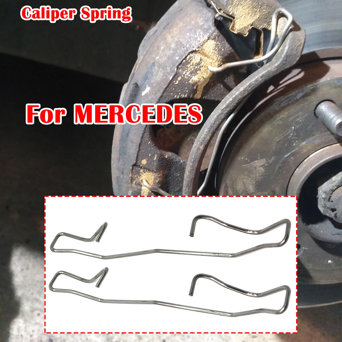 Front Left Right Brake Pad Fittings Caliper Spring For MERCEDES SLK CLASS Fit Retainer Anti-Rattle Clip Fix 1996-2004 0004216091
Front Left Right Brake Pad Fittings Caliper Spring For MERCEDES SLK CLASS Fit Retainer Anti-Rattle Clip Fix 1996-2004 0004216091