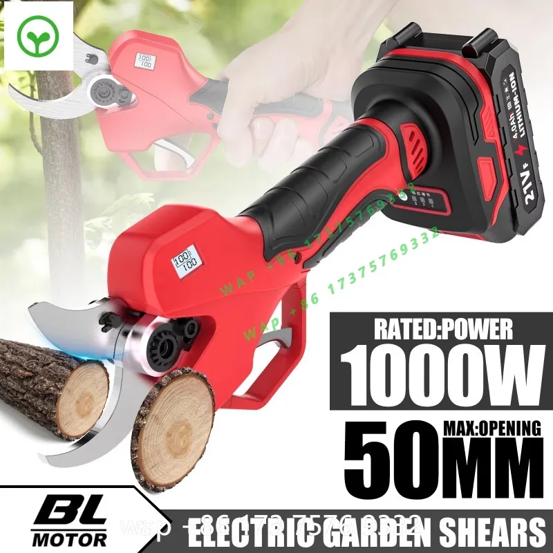 【Premium】Cordless Electric Pruning Shears 50mm Cutting Diameter with LCD Display, Brushless Motor Machine Suitable for Gardens O
【Premium】Cordless Electric Pruning Shears 50mm Cutting Diameter with LCD Display, Brushless Motor Machine Suitable for Gardens O