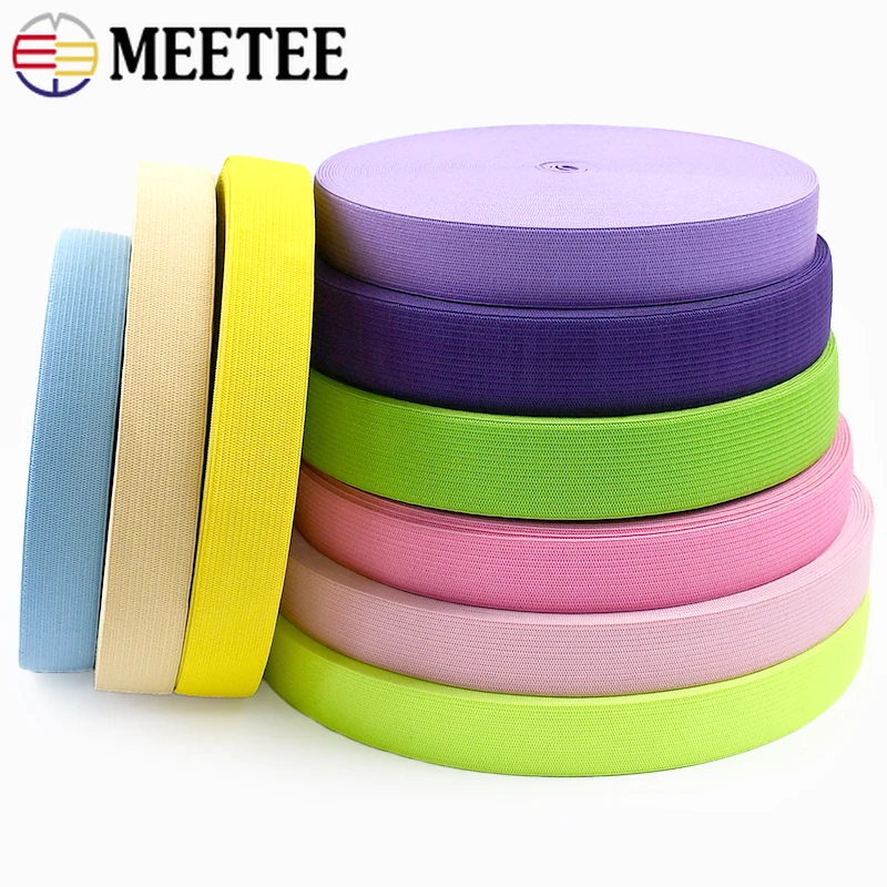 20/40Yards Meetee 20/25mm Nylon Elastic Band for Sewing Underwear Stretch Tape Pants Waist Rubber Ribbon DIY Garment Accessories
20/40Yards Meetee 20/25mm Nylon Elastic Band for Sewing Underwear Stretch Tape Pants Waist Rubber Ribbon DIY Garment Accessories