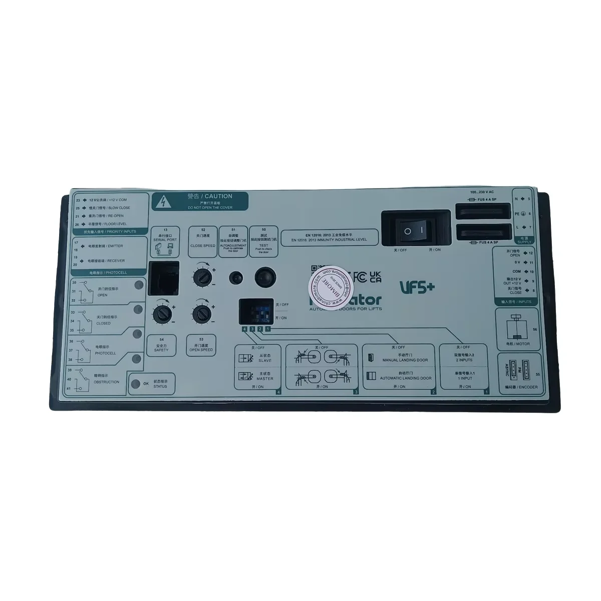 Modern Designed Elevator Door Motor Controller Box VVVF5+ (VF5+/VF5) Operator and Lift Parts Spare Parts
Modern Designed Elevator Door Motor Controller Box VVVF5+ (VF5+/VF5) Operator and Lift Parts Spare Parts