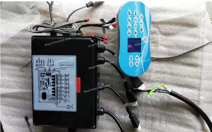 Swimming pool control electric box touch panel screen circulation heating constant temperature bubble lights filter disinfection
Swimming pool control electric box touch panel screen circulation heating constant temperature bubble lights filter disinfection
