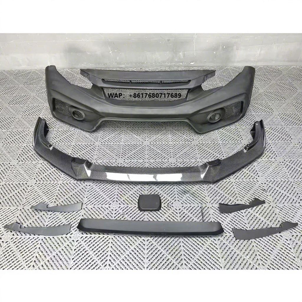 For Civic Type R FK8 2017 2018 Front Bumper Carbon Fiber Lip Body Kit
For Civic Type R FK8 2017 2018 Front Bumper Carbon Fiber Lip Body Kit