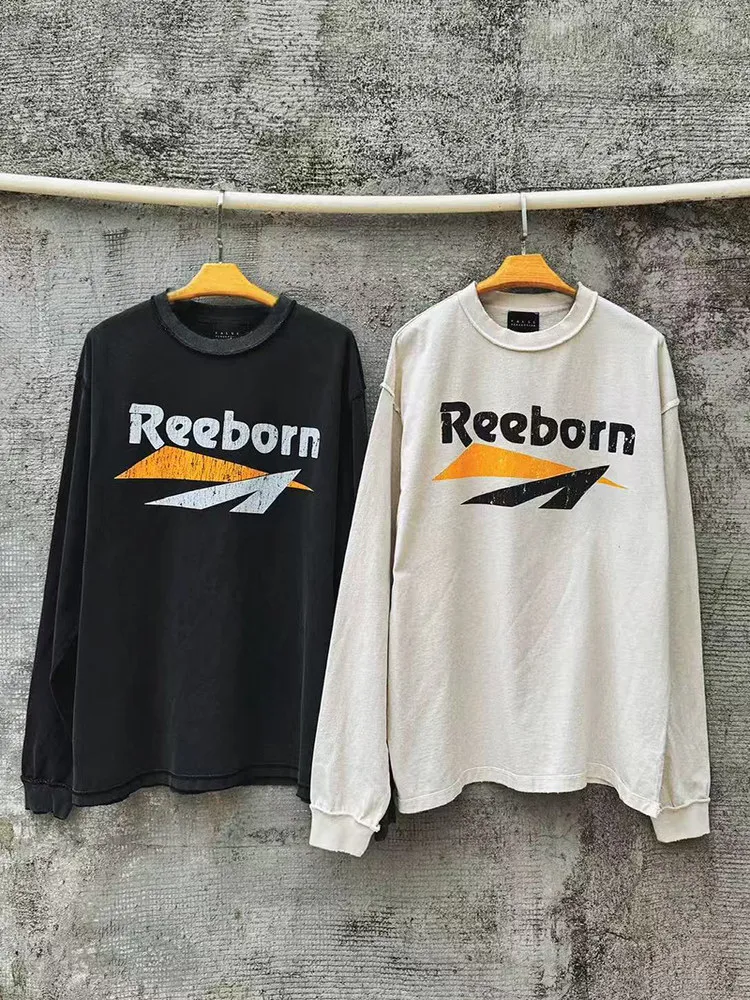FAece washed old faded retro letter bullet comment crack print crew neck long sleeve t-shirt
FAece washed old faded retro letter bullet comment crack print crew neck long sleeve t-shirt