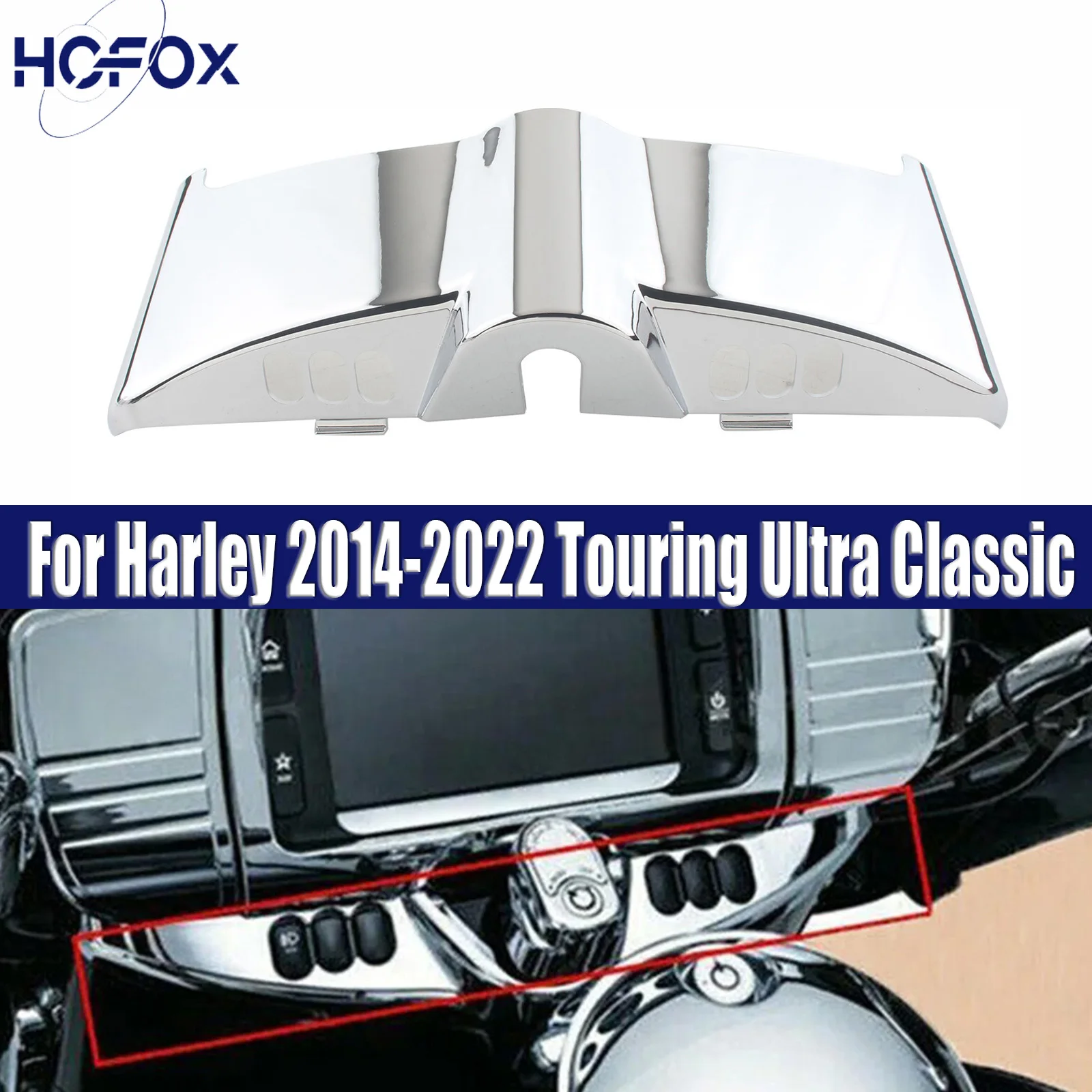 For Harley 2014-2022 Touring Ultra Classic Glossy Black Fairing Switch Panel Dash Accent Cover
For Harley 2014-2022 Touring Ultra Classic Glossy Black Fairing Switch Panel Dash Accent Cover