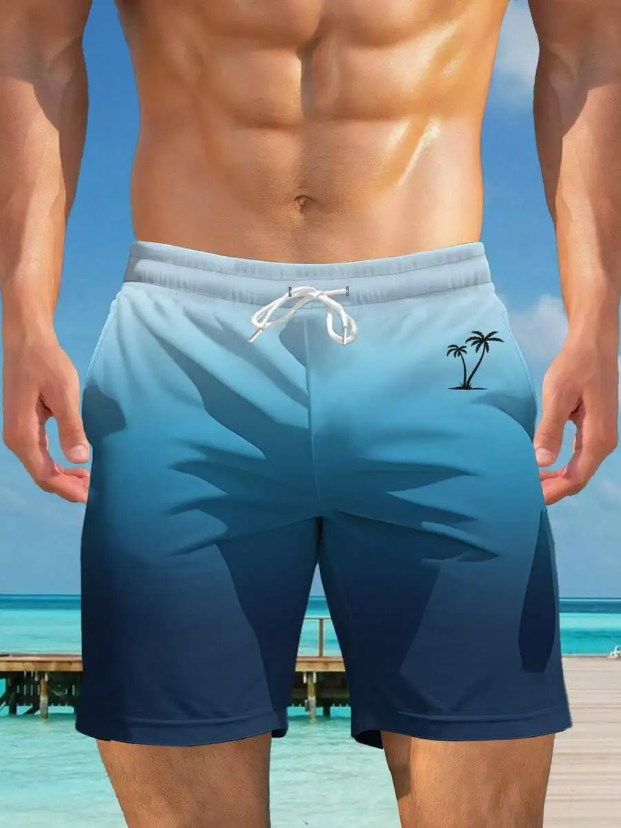 Men's Hawaiian Style 3D Print Casual Beach Shorts - Quick Dry, Drawstring Waist, Perfect For Summer Outings
Men's Hawaiian Style 3D Print Casual Beach Shorts - Quick Dry, Drawstring Waist, Perfect For Summer Outings