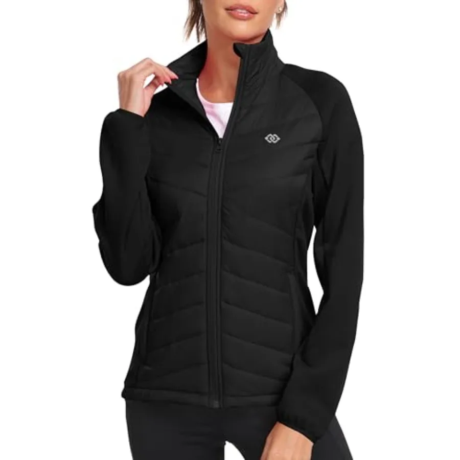 Womens Lightweight Insulated Hiking Jacket Fleece Lined Thermal Hybrid Softshell Full Zip Winter Fall Running Coat
Womens Lightweight Insulated Hiking Jacket Fleece Lined Thermal Hybrid Softshell Full Zip Winter Fall Running Coat
