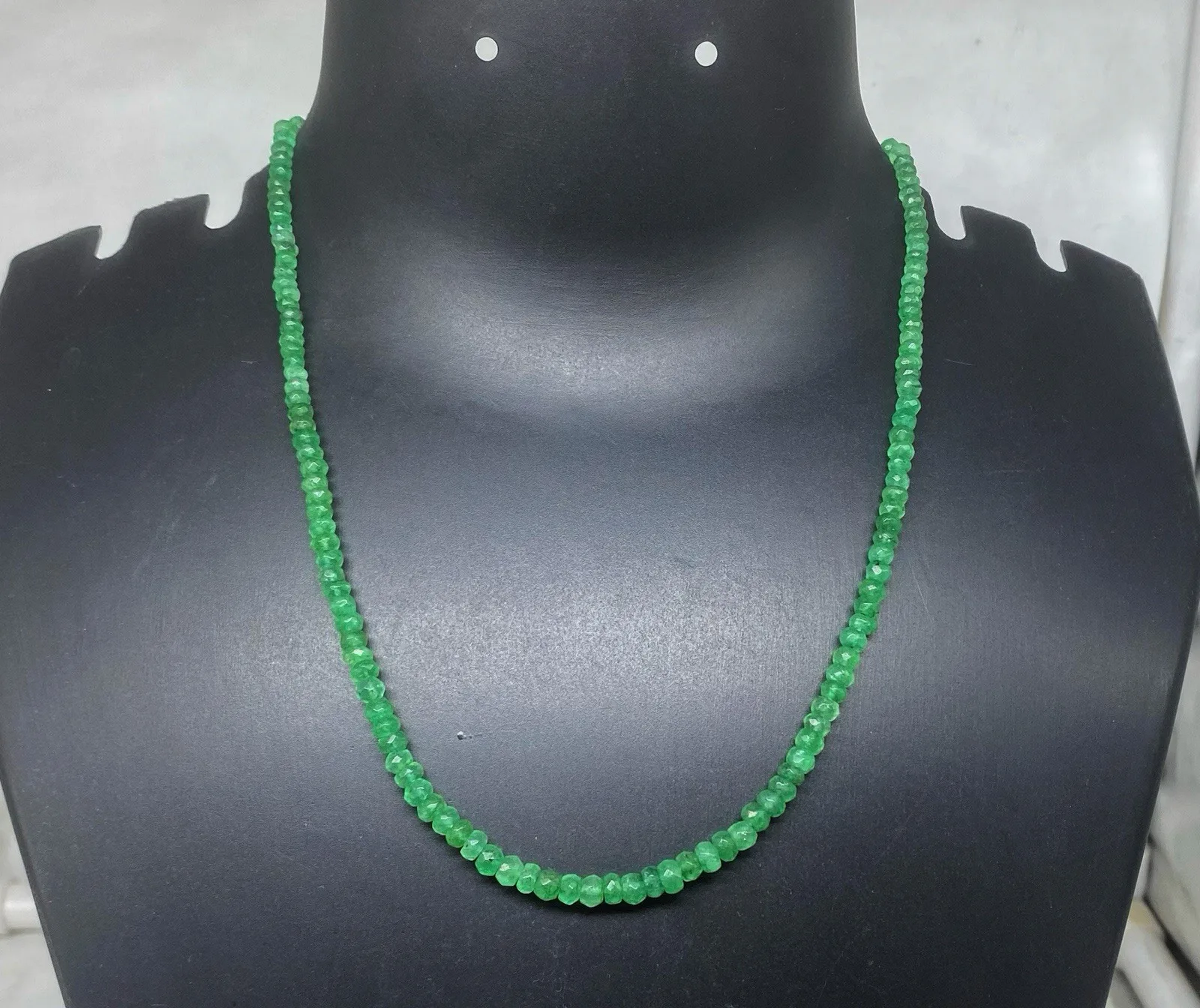 Natural Emerald Necklace 4-2mm Round Faceted Beads 16-26” Handmade Gemstone Jewelry
Natural Emerald Necklace 4-2mm Round Faceted Beads 16-26” Handmade Gemstone Jewelry