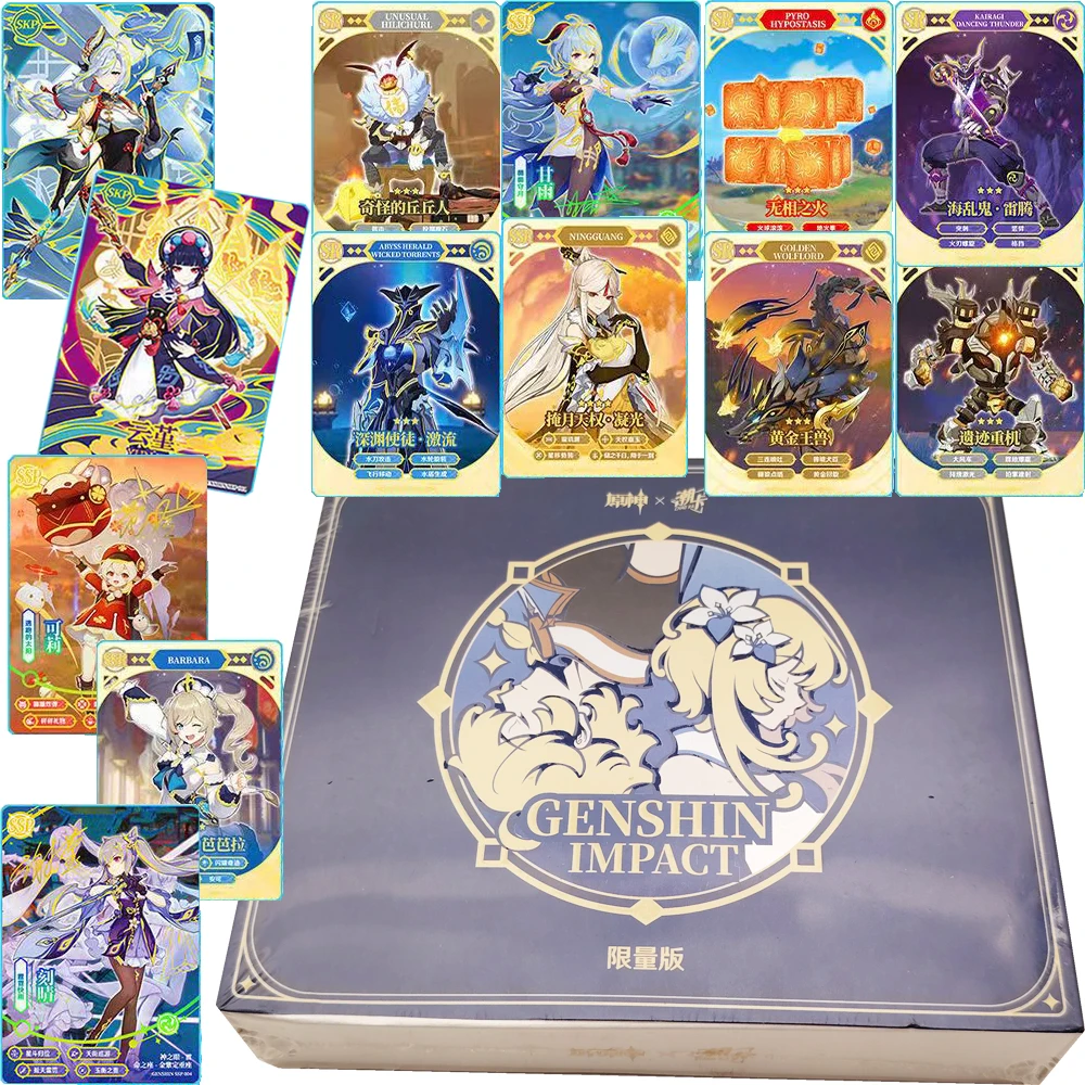 Adventure Battle Game Genshin Impact Collection Card High Quality Beautiful and Charming Characters Q-version Surprise Card Gift
Adventure Battle Game Genshin Impact Collection Card High Quality Beautiful and Charming Characters Q-version Surprise Card Gift