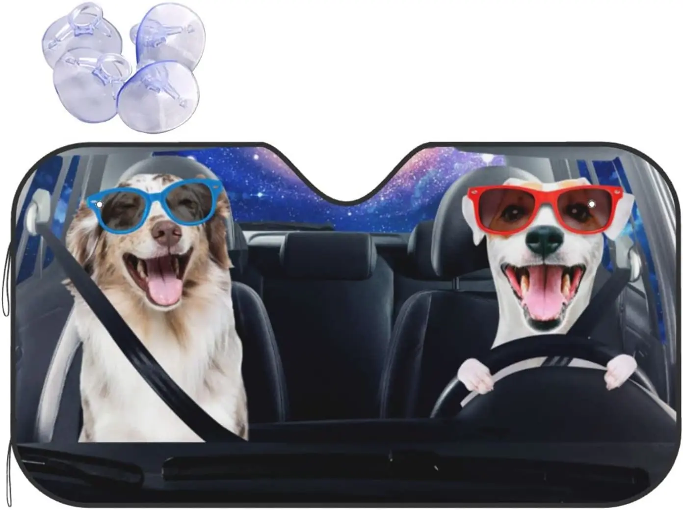 Car Windshield Sunshade Funny Dog Front Window Sun Shades Folding Block UV Rays Sun Visor Protector for Car Truck SUV 15 Inch
Car Windshield Sunshade Funny Dog Front Window Sun Shades Folding Block UV Rays Sun Visor Protector for Car Truck SUV 15 Inch