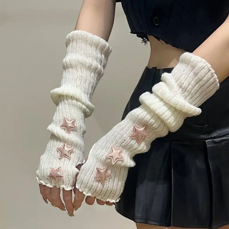 Star Gloves With Exposed Fingers Y2k Sleeve Cover False Sleeves Finger Sleeves Cover Knitted Gloves Girls Glove Arm Sleeve
Star Gloves With Exposed Fingers Y2k Sleeve Cover False Sleeves Finger Sleeves Cover Knitted Gloves Girls Glove Arm Sleeve
