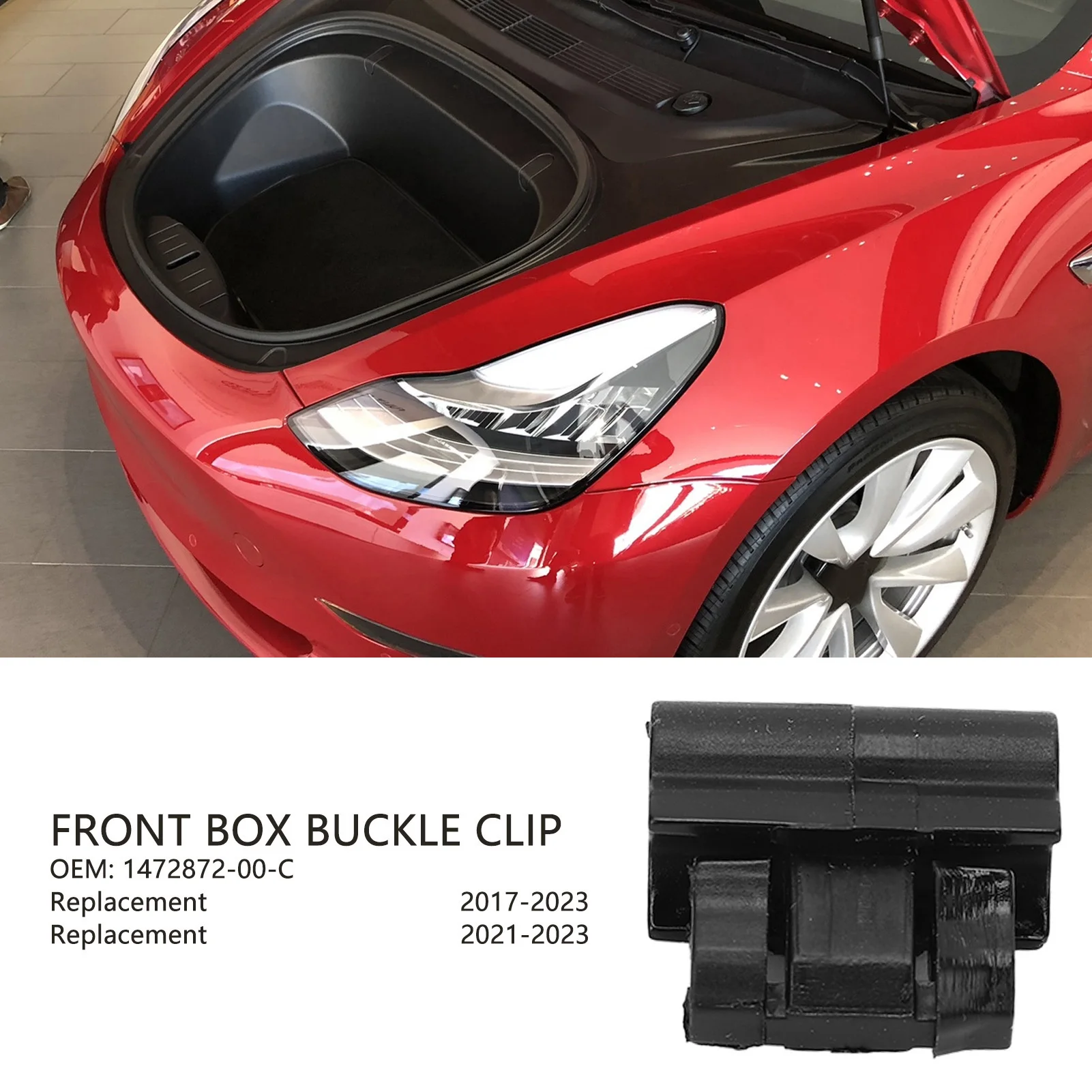 1472872-00-C Front Box Buckle – Trunk Clip Replacement for Tesla Model 3/Y (2017-2023)
1472872-00-C Front Box Buckle – Trunk Clip Replacement for Tesla Model 3/Y (2017-2023)