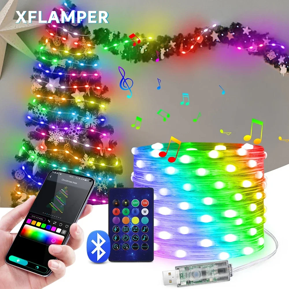 5M/10M/20M RGBIC LED Smart Fairy Lights Bluetooth APP Control String Light DIY for Christmas Party Wedding Home Decoration
5M/10M/20M RGBIC LED Smart Fairy Lights Bluetooth APP Control String Light DIY for Christmas Party Wedding Home Decoration