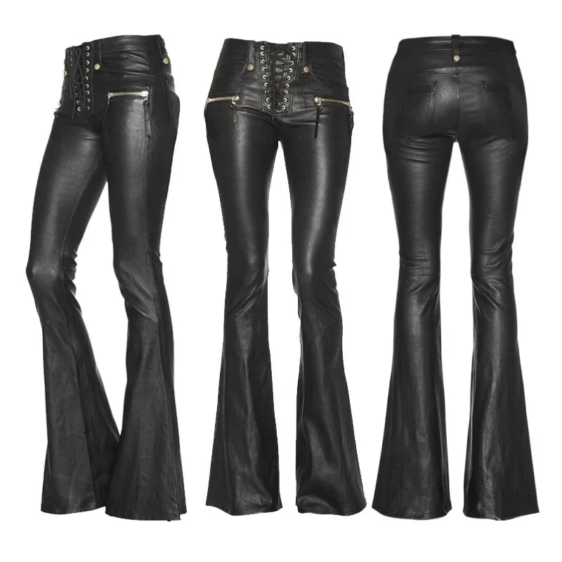 Pants Camouflage Womens Fake Leather Shiny Chrome Black Fashion Street Urban Chic Slim Tight-Fit Trendy Personality Style Club
Pants Camouflage Womens Fake Leather Shiny Chrome Black Fashion Street Urban Chic Slim Tight-Fit Trendy Personality Style Club