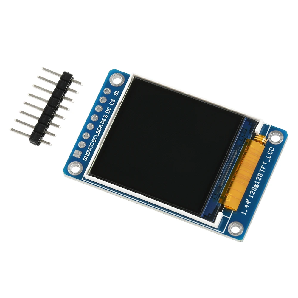 3-5.5V 1.44 inch 128*128 SPI interface HD Full Color TFT IPS LCD Display Module Board Replace OLED ST7735
3-5.5V 1.44 inch 128*128 SPI interface HD Full Color TFT IPS LCD Display Module Board Replace OLED ST7735