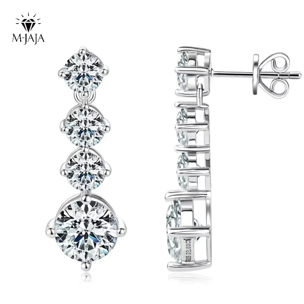 M-JAJA Moissanite Dangle Earrings For Women D Color 8mm Moissanite Diamond With 5mm Zircon Round Stud Earring 925 Silver Jewelry
M-JAJA Moissanite Dangle Earrings For Women D Color 8mm Moissanite Diamond With 5mm Zircon Round Stud Earring 925 Silver Jewelry