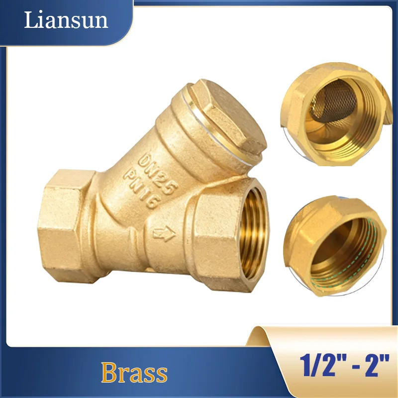 1pcs Y Shaped Brass Strainer Filter Valve 1/2" 3/4" 1" 1-1/4" 1-1/2" 2" Female Thread Y Mesh Strainer Filter Brass Filter Valve
1pcs Y Shaped Brass Strainer Filter Valve 1/2" 3/4" 1" 1-1/4" 1-1/2" 2" Female Thread Y Mesh Strainer Filter Brass Filter Valve