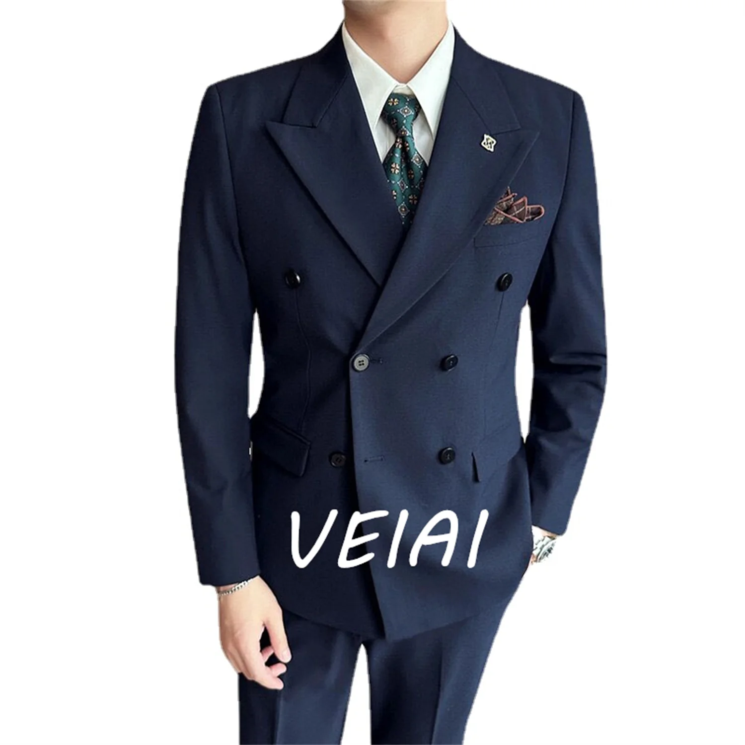 CustomizedMen's Suit Formal Business Elegant Blazer Terno Double Breasetd Peaked Lapel Regular Outfits Wedding Groom Jacket Pant
CustomizedMen's Suit Formal Business Elegant Blazer Terno Double Breasetd Peaked Lapel Regular Outfits Wedding Groom Jacket Pant