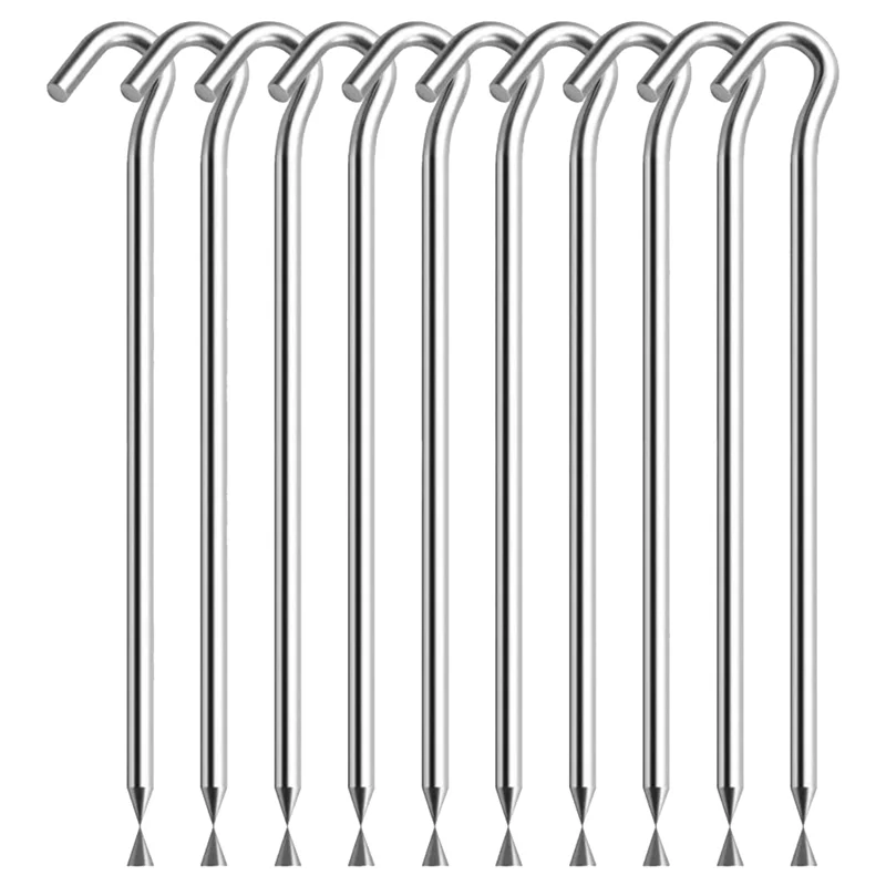 UJVS-10PCS Tent Stakes Pegs with Hooks, Camping Tent Stakes for Outdoor Travel,Ground Stakes for Outdoor Camping
UJVS-10PCS Tent Stakes Pegs with Hooks, Camping Tent Stakes for Outdoor Travel,Ground Stakes for Outdoor Camping