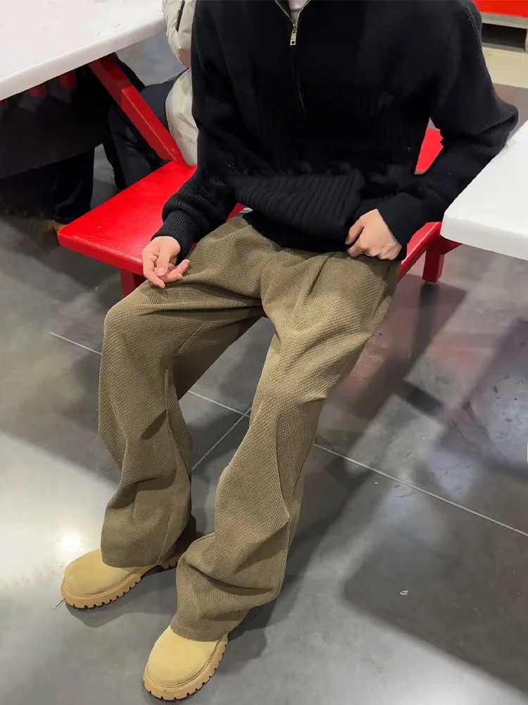 Brown Textured Men's Wide Leg Pants Spring American Retro Paratrooper Pleated Knife Workwear Casual Faion Ci Sle
Brown Textured Men's Wide Leg Pants Spring American Retro Paratrooper Pleated Knife Workwear Casual Faion Ci Sle