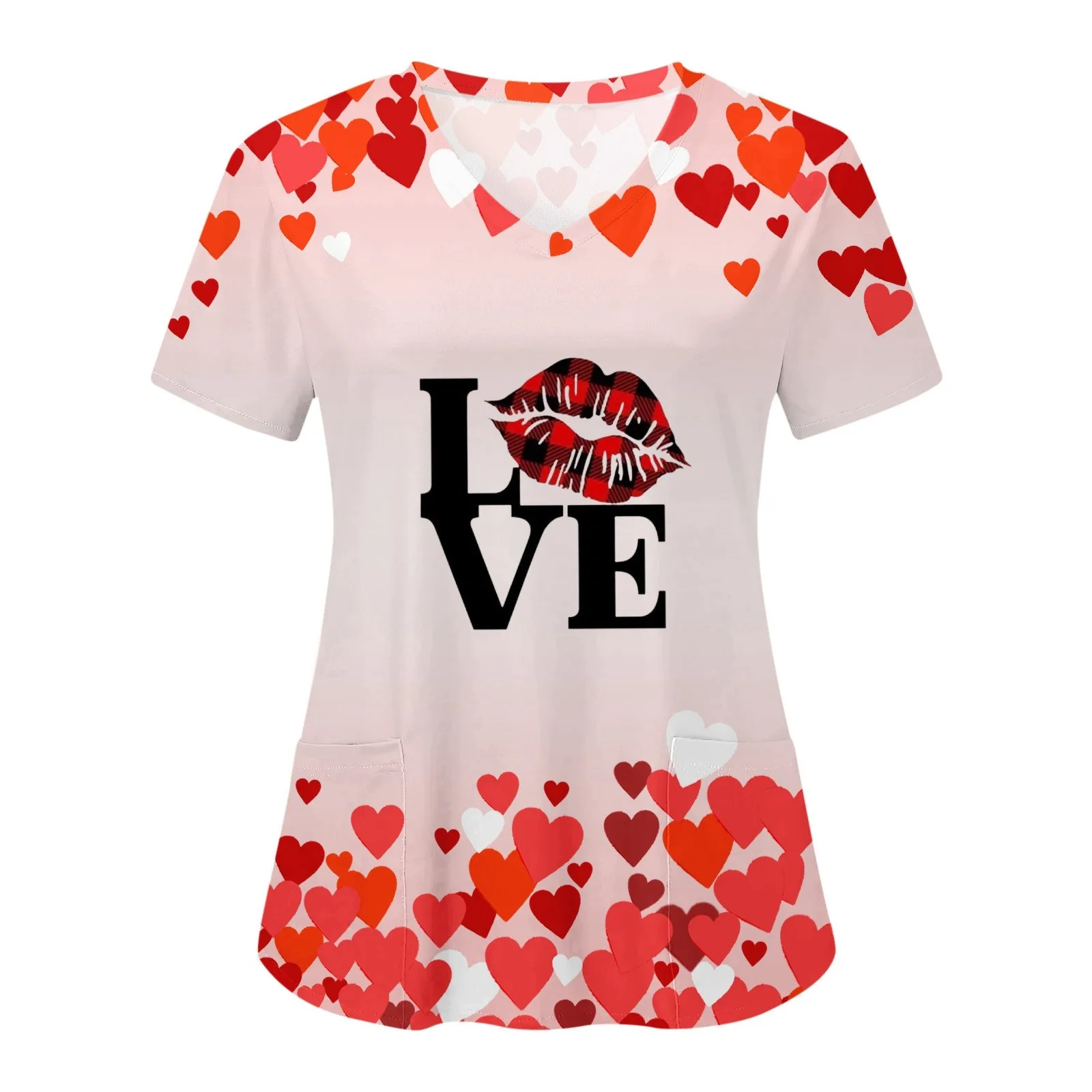 Nurse Uniform Women Valentines Day Heart Print Short Sleeve Workwear Ladies Medical Healthcare Ladies Medical Healthcare Holiday
Nurse Uniform Women Valentines Day Heart Print Short Sleeve Workwear Ladies Medical Healthcare Ladies Medical Healthcare Holiday