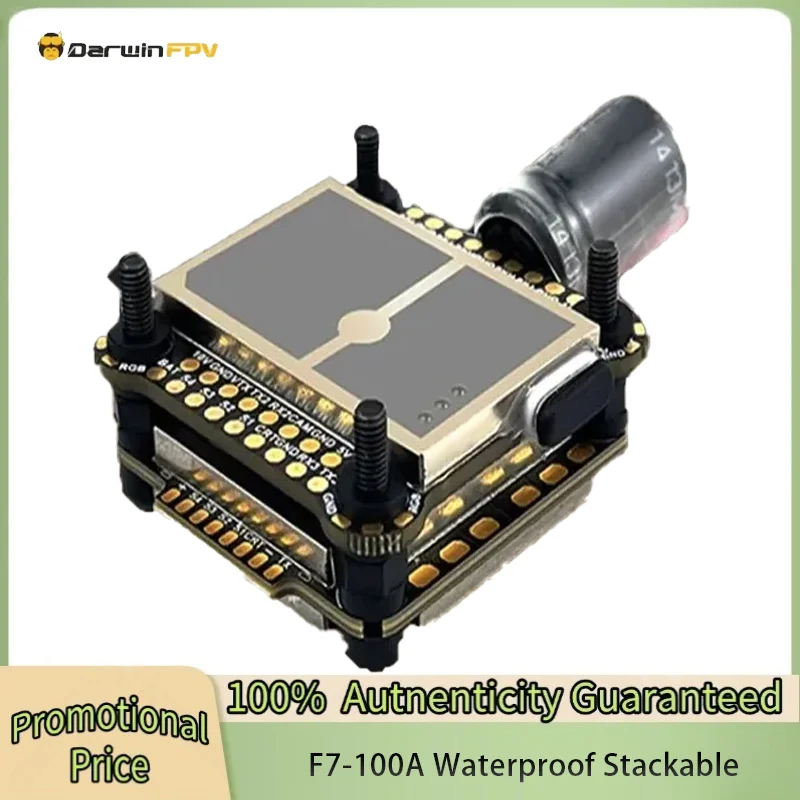 DarwinFPV Cement F7-100A Waterproof Stack ICM42688 MPU6000 100A ESC for RC FPV Drone Quadcopter RC Parts
DarwinFPV Cement F7-100A Waterproof Stack ICM42688 MPU6000 100A ESC for RC FPV Drone Quadcopter RC Parts